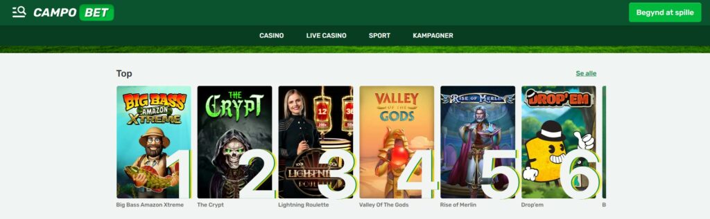 campobet danmark lobby