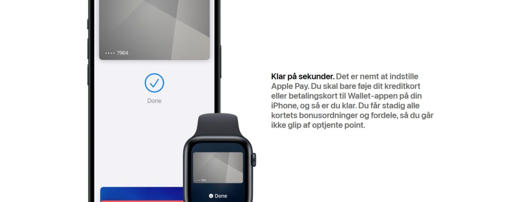 Sådan indbetaler du med Apple Pay