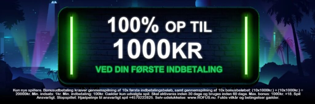 Velkomstbonus hos Mr Vegas