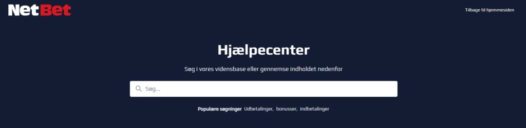 NetBet kundeservice