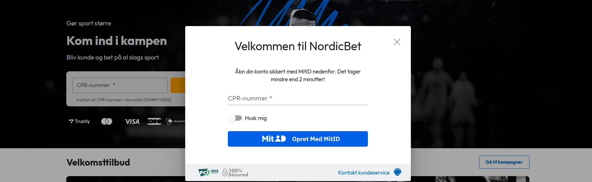 Opret konto NordicBet DK