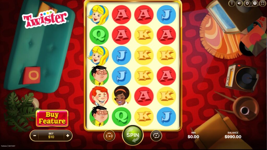 Twister spilleautomat: Bonus, gevinst og funktioner