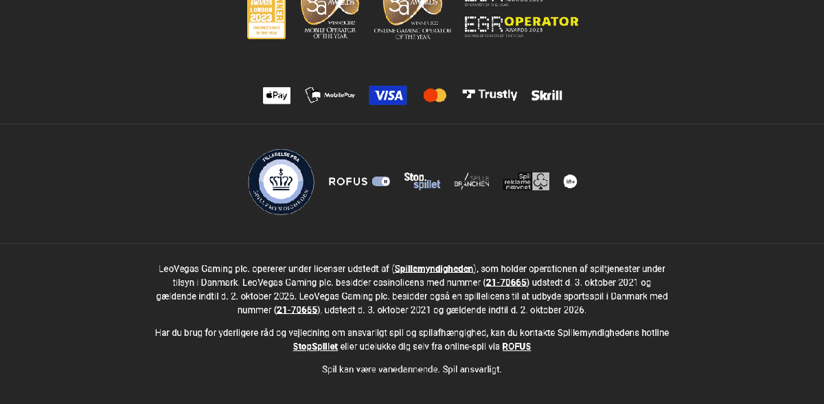 Trustly som betalingsmetode hos LeoVegas